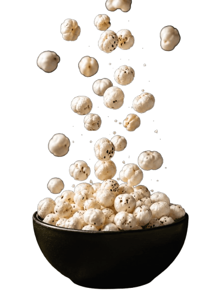 Bowl of premium roasted makhana